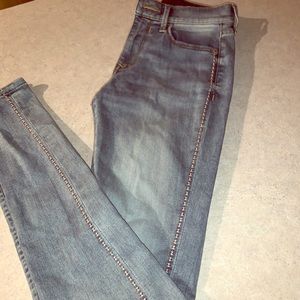 Express Light blue/ faded Jeggings
